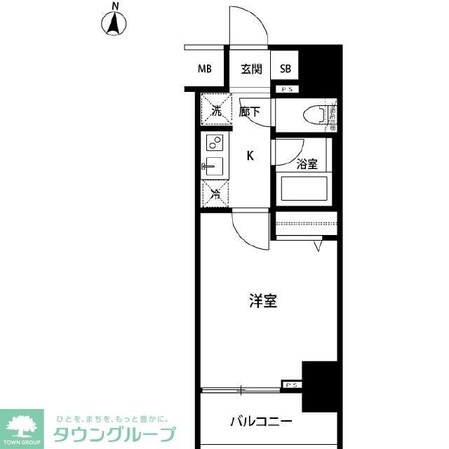 ルクレ錦糸町の物件間取画像